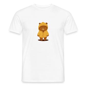 Kleiner brauner Bär - Männer T-Shirt - Weiß - Vorne - AI Model Male 178 dark (178cm)