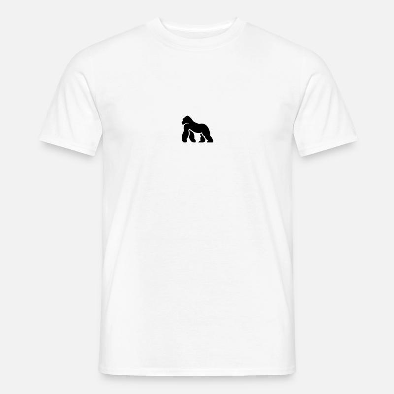 Gorilla CARI - Männer T-Shirt - Weiß
