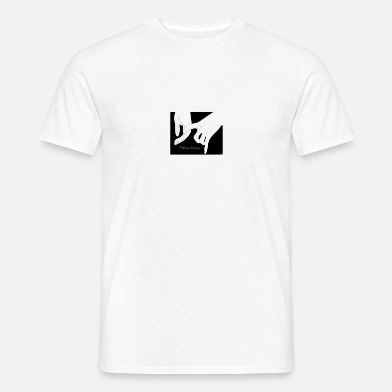Feeling blue currently - Männer T-Shirt - Weiß