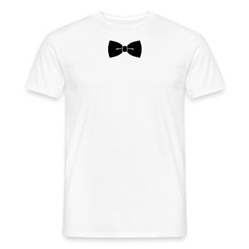 Fliege - Männer T-Shirt - Weiß - Vorne - AI Model Male 178 dark (178cm)