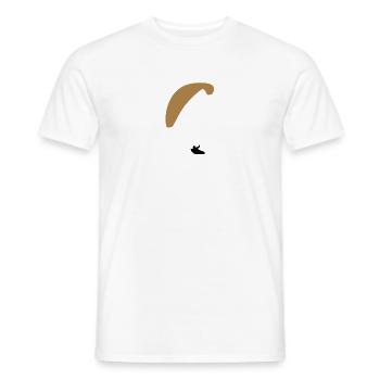Paragliding - Men's T-Shirt - white - Front - AI Model Male 178 dark (178cm)