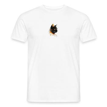 Katzenkopf Feuerglanz - Männer T-Shirt - Weiß - Vorne - AI Model Male 178 dark (178cm)