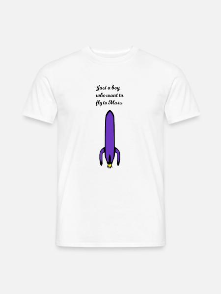 The flight to Mars - Men's T-Shirt - white