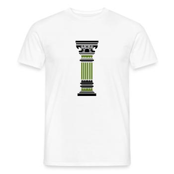 antike säule - Männer T-Shirt - Weiß - Vorne - AI Model Male 178 dark (178cm)