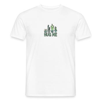 CÂLIN MOI / Cactus - T-shirt homme - blanc - Devant - AI Model Male 178 dark (178cm)