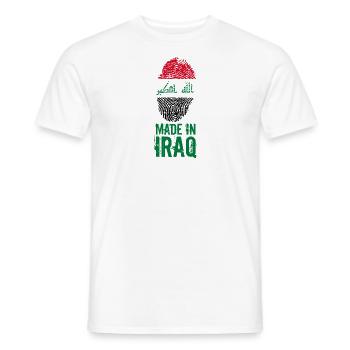 Made in Iraq / Gemacht in Irak العراق - Männer T-Shirt - Weiß - Vorne - AI Model Male 178 dark (178cm)