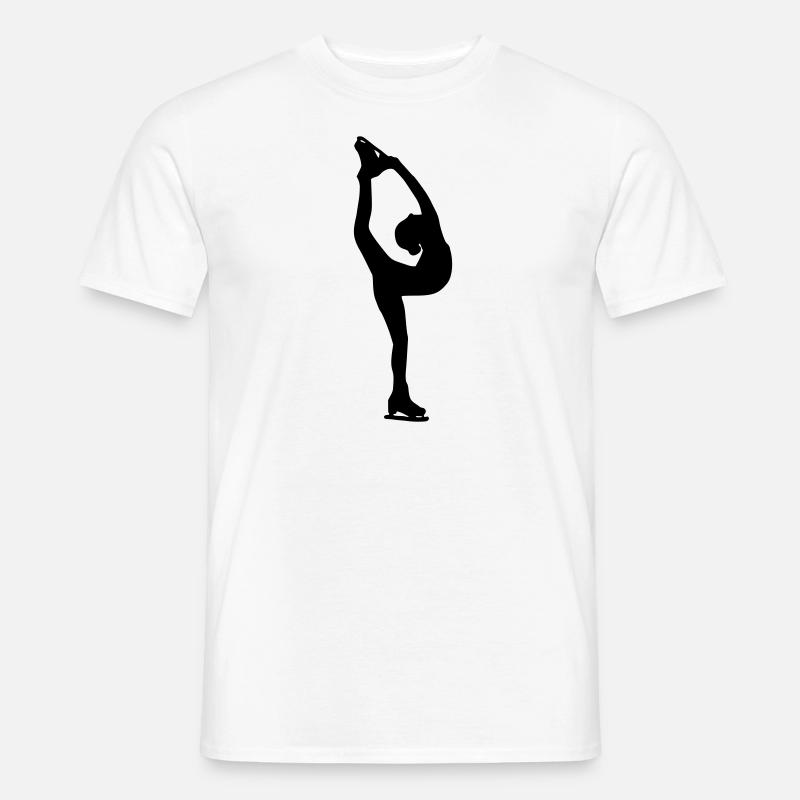 Eiskunstlauf - Männer T-Shirt - Weiß