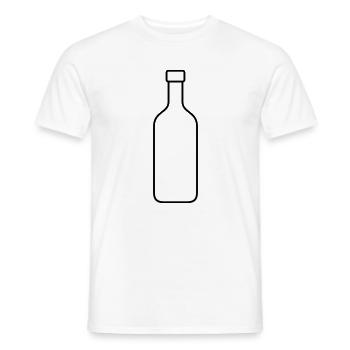 Flasche - Männer T-Shirt - Weiß - Vorne - AI Model Male 178 dark (178cm)