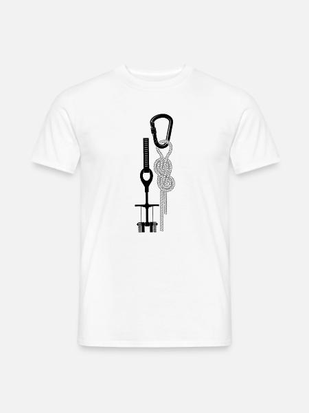 klettern bouldern felsklettern berge Bergsport - Männer T-Shirt - Weiß