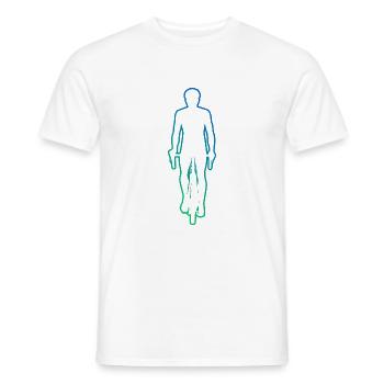 Cyclisme Vélo Cyclisme VTT Homme - T-shirt homme - blanc - Devant - AI Model Male 178 dark (178cm)