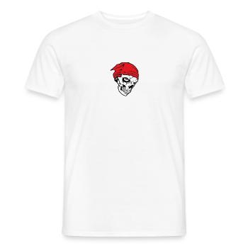 Skull - Men's T-Shirt - white - Front - AI Model Male 178 dark (178cm)