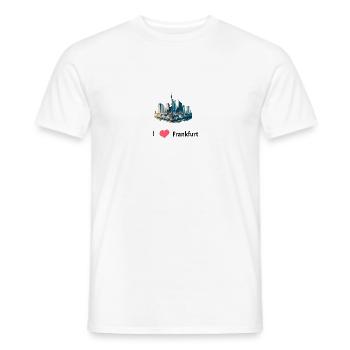 frankfurt - Männer T-Shirt - Weiß - Vorne - AI Model Male 178 dark (178cm)