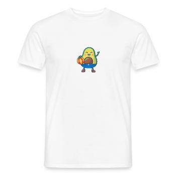 Lustige Avocado - Männer T-Shirt - Weiß - Vorne - AI Model Male 178 dark (178cm)