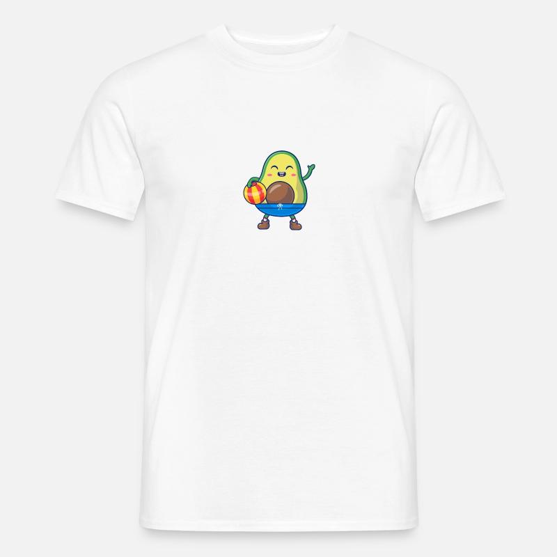 Lustige Avocado - Männer T-Shirt - Weiß