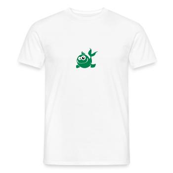 fish fisch - Männer T-Shirt - Weiß - Vorne - AI Model Male 178 dark (178cm)