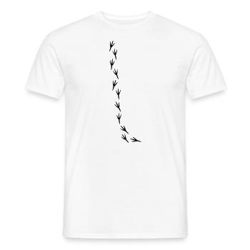 Sparrow Bird Trail Birds - Men's T-Shirt - white - Front - AI Model Male 178 dark (178cm)