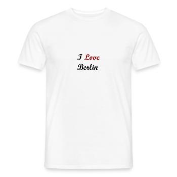 I Love Berlin Pullis, TShirts usw - Männer T-Shirt - Weiß - Vorne - AI Model Male 178 dark (178cm)