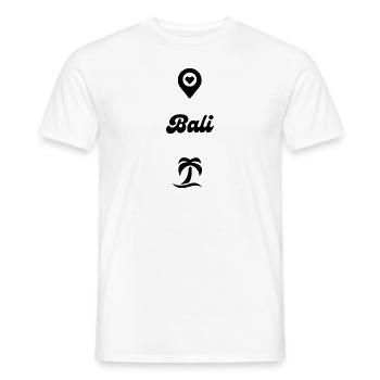 Bali - Summer T-Shirt - Men's T-Shirt - white - Front - AI Model Male 178 dark (178cm)