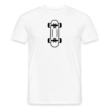 Skateboard - Männer T-Shirt - Weiß - Vorne - AI Model Male 178 dark (178cm)