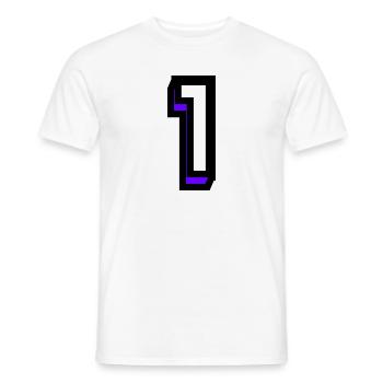 1. 1 JAHR. 1. JUBILÄUM. GEBURTSTAG 1 JAHR - Männer T-Shirt - Weiß - Vorne - AI Model Male 178 dark (178cm)