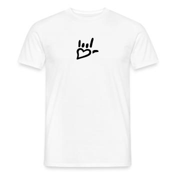 metal_heart_hand - T-shirt homme - blanc - Devant - AI Model Male 178 dark (178cm)