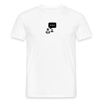 community Kommunikation Redefreiheit - Männer T-Shirt - Weiß - Vorne - AI Model Male 178 dark (178cm)