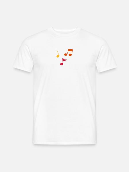 Partitions – 3 couleurs - T-shirt homme - blanc