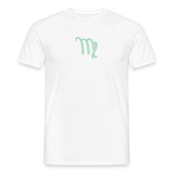 Jungfrau Sternzeichen Pastellgrün - Männer T-Shirt - Weiß - Vorne - AI Model Male 178 dark (178cm)