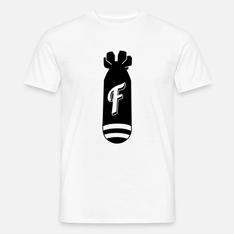 f bomb - Männer T-Shirt - Weiß