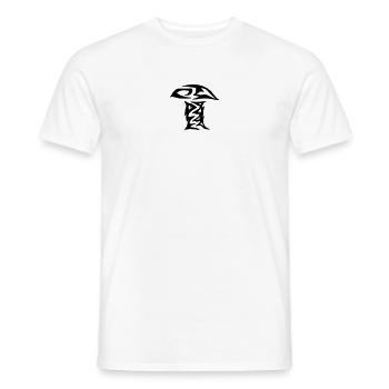 Mushroom Tribal Mushroom Tribal simple - Men's T-Shirt - white - Front - AI Model Male 178 dark (178cm)