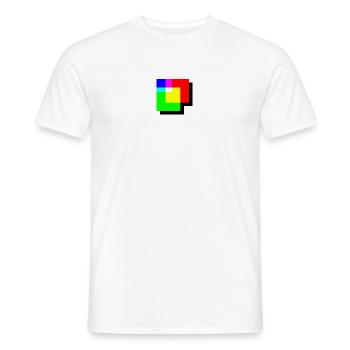 Mélange additif de couleur RVB Coin de couleur - T-shirt homme - blanc - Devant - AI Model Male 178 dark (178cm)