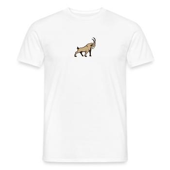 Illustration vectorielle de la gazelle dorée Capricorne - T-shirt homme - blanc - Devant - AI Model Male 178 dark (178cm)