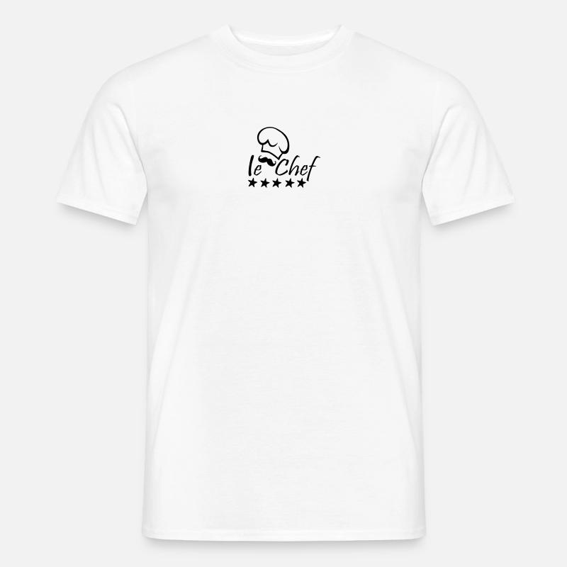 Le Chef - Männer T-Shirt - Weiß