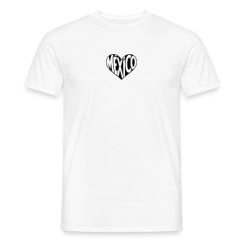 Mexico Heart Design - Men's T-Shirt - white - Front - AI Model Male 178 dark (178cm)