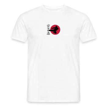 Karate Yokotobigeri - Männer T-Shirt - Weiß - Vorne - AI Model Male 178 dark (178cm)