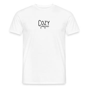 Saison confortable - T-shirt homme - blanc - Devant - AI Model Male 178 dark (178cm)