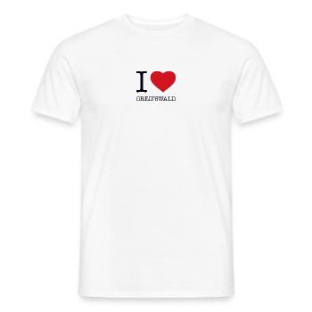 J’ADORE GREIFSWALD - T-shirt homme - blanc - Devant - AI Model Male 178 dark (178cm)