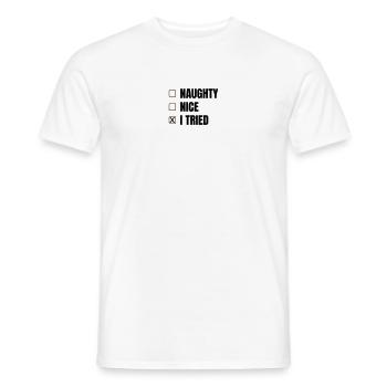 Weihnachten - Männer T-Shirt - Weiß - Vorne - AI Model Male 178 dark (178cm)