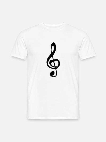 musik - Männer T-Shirt - Weiß