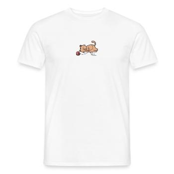 Chats Chats - T-shirt homme - blanc - Devant - AI Model Male 178 dark (178cm)
