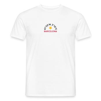 Barcelona - Männer T-Shirt - Weiß - Vorne - AI Model Male 178 dark (178cm)