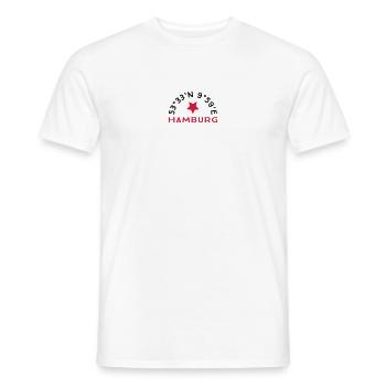 Hamburg - Männer T-Shirt - Weiß - Vorne - AI Model Male 178 dark (178cm)
