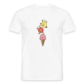 Eis - Männer T-Shirt - Weiß - Vorne - AI Model Male 178 dark (178cm)