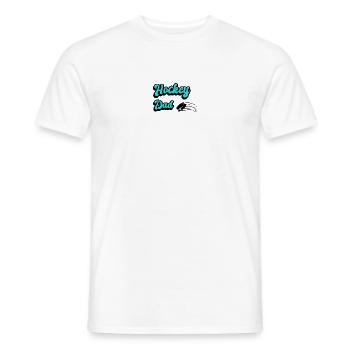 Hockey Dad Design - Men's T-Shirt - white - Front - AI Model Male 178 dark (178cm)