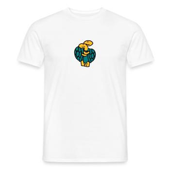 Sweet Cute Tortoise Couple - Men's T-Shirt - white - Front - AI Model Male 178 dark (178cm)