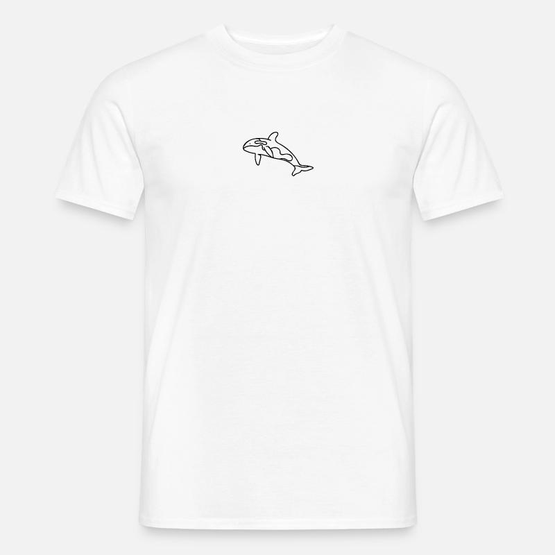 Killerwal - Orca - Männer T-Shirt - Weiß