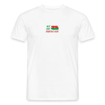 Nous sommes le Burkina Faso - T-shirt homme - blanc - Devant - AI Model Male 178 dark (178cm)