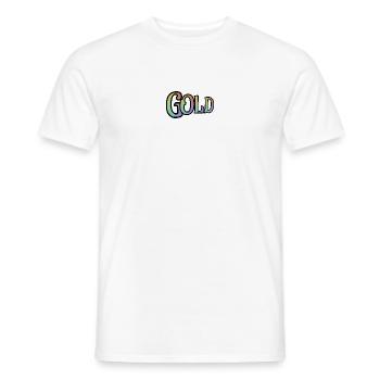 OR - avec les couleurs de l’arc-en-ciel - T-shirt homme - blanc - Devant - AI Model Male 178 dark (178cm)