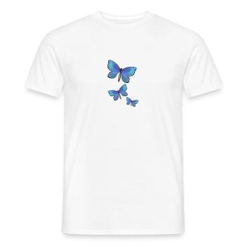 dreiSchmetterlinge - Männer T-Shirt - Weiß - Vorne - AI Model Male 178 dark (178cm)