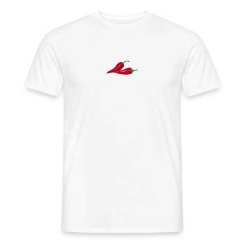 Hot chili - Men's T-Shirt - white - Front - AI Model Male 178 dark (178cm)